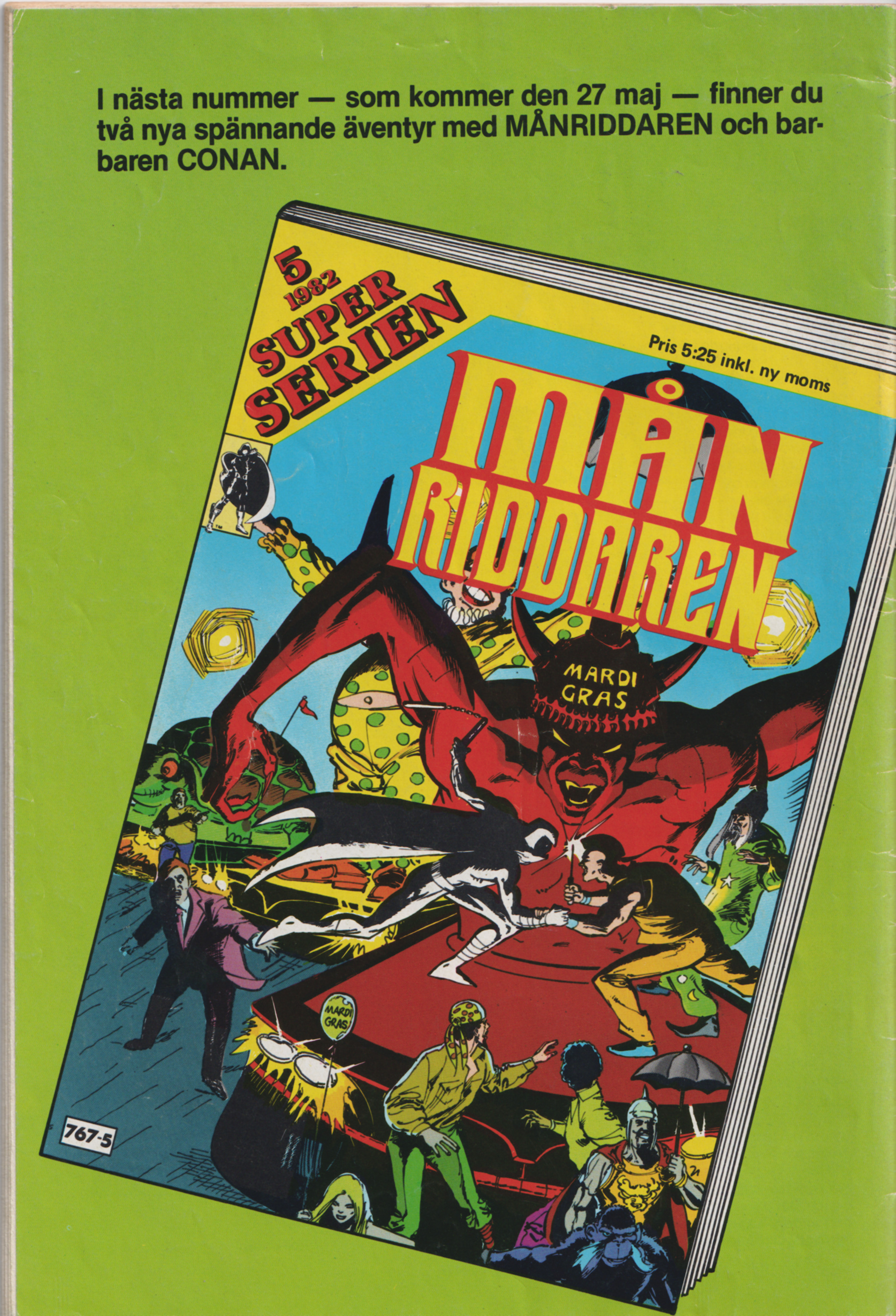 Superserien Månriddaren nr 4 1982, begagnad - 2