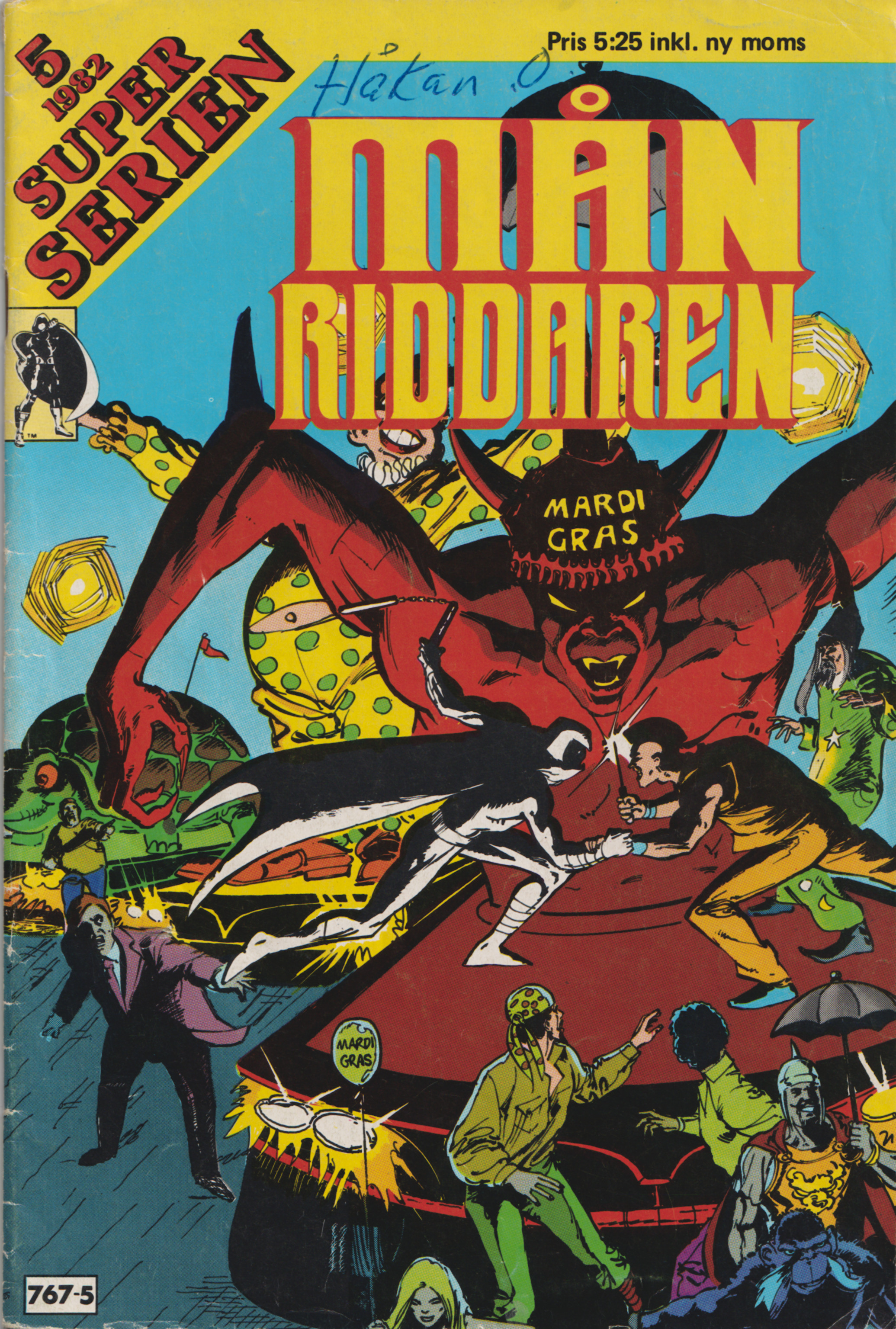 Superserien Månriddaren nr 5 1982, begagnad