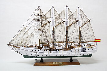 Juan Sebastián Elcano barkentin 57x36 cm