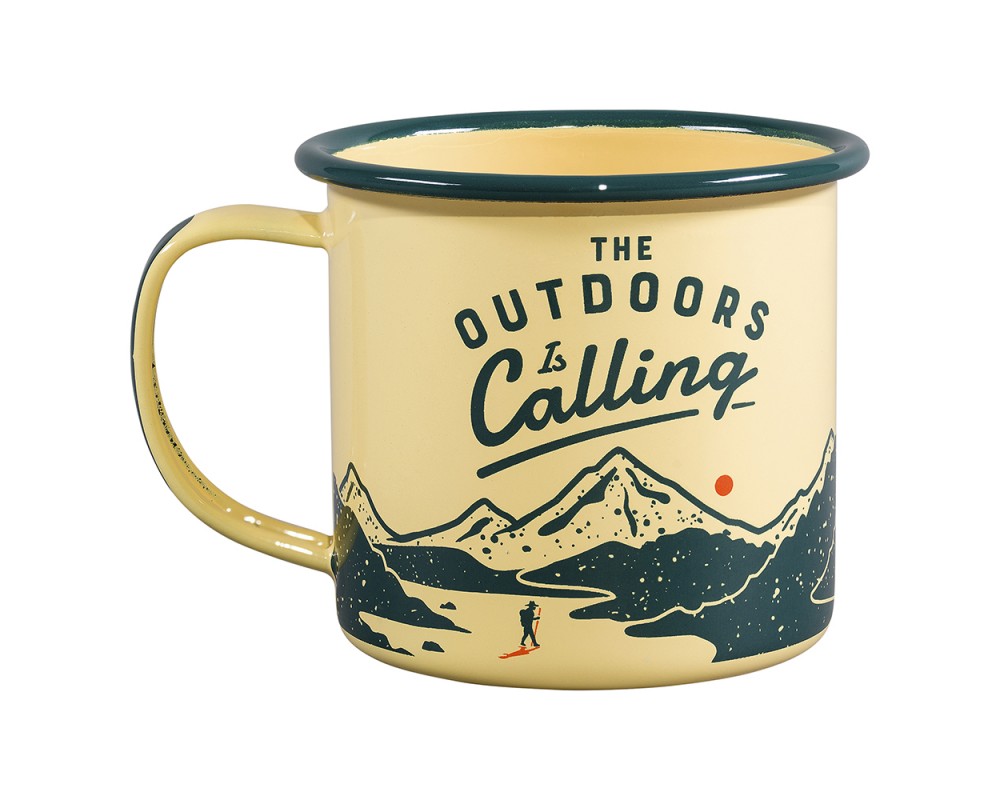 The Outdoors is Calling Enamel Mug 325 ml - 2
