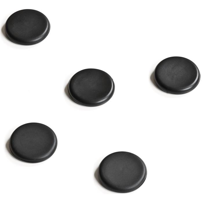 Magnet glastavla 30mm svart 5f - 2