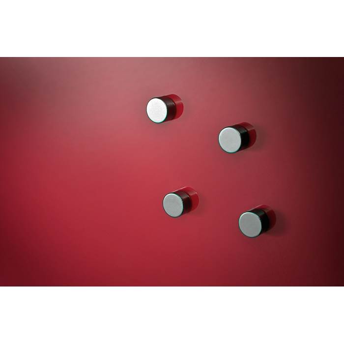 Magnet glastavla 12mmsilver 6f - 2