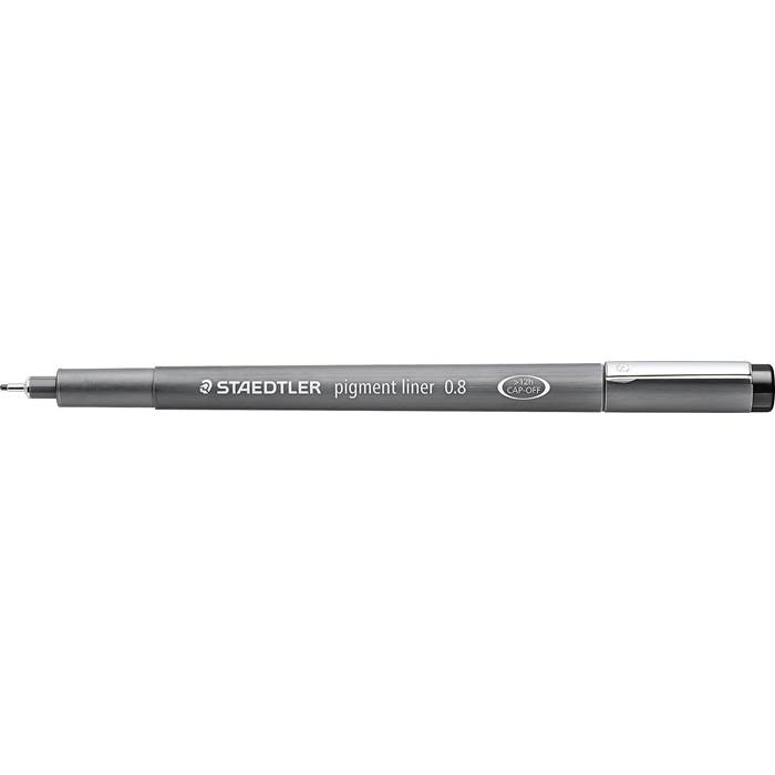 Fineliner Staedtler svart 6/fp - 9