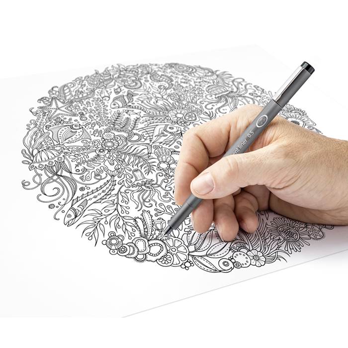 Fineliner Staedtler svart 6/fp - 2