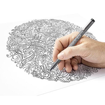 Fineliner Staedtler svart 6/fp