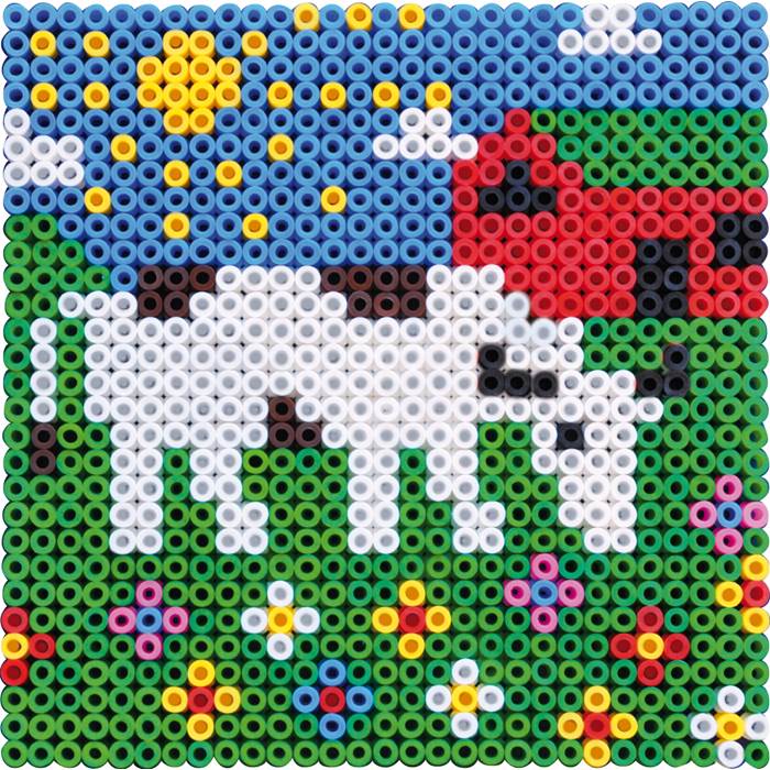 Pärlplatta kvadrat 16x16 10/fp - 2
