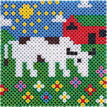 Pärlplatta kvadrat 16x16 10/fp