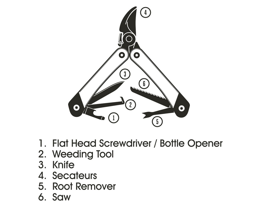 Garden Multi-Tool 20 x 100 x 40mm - 4