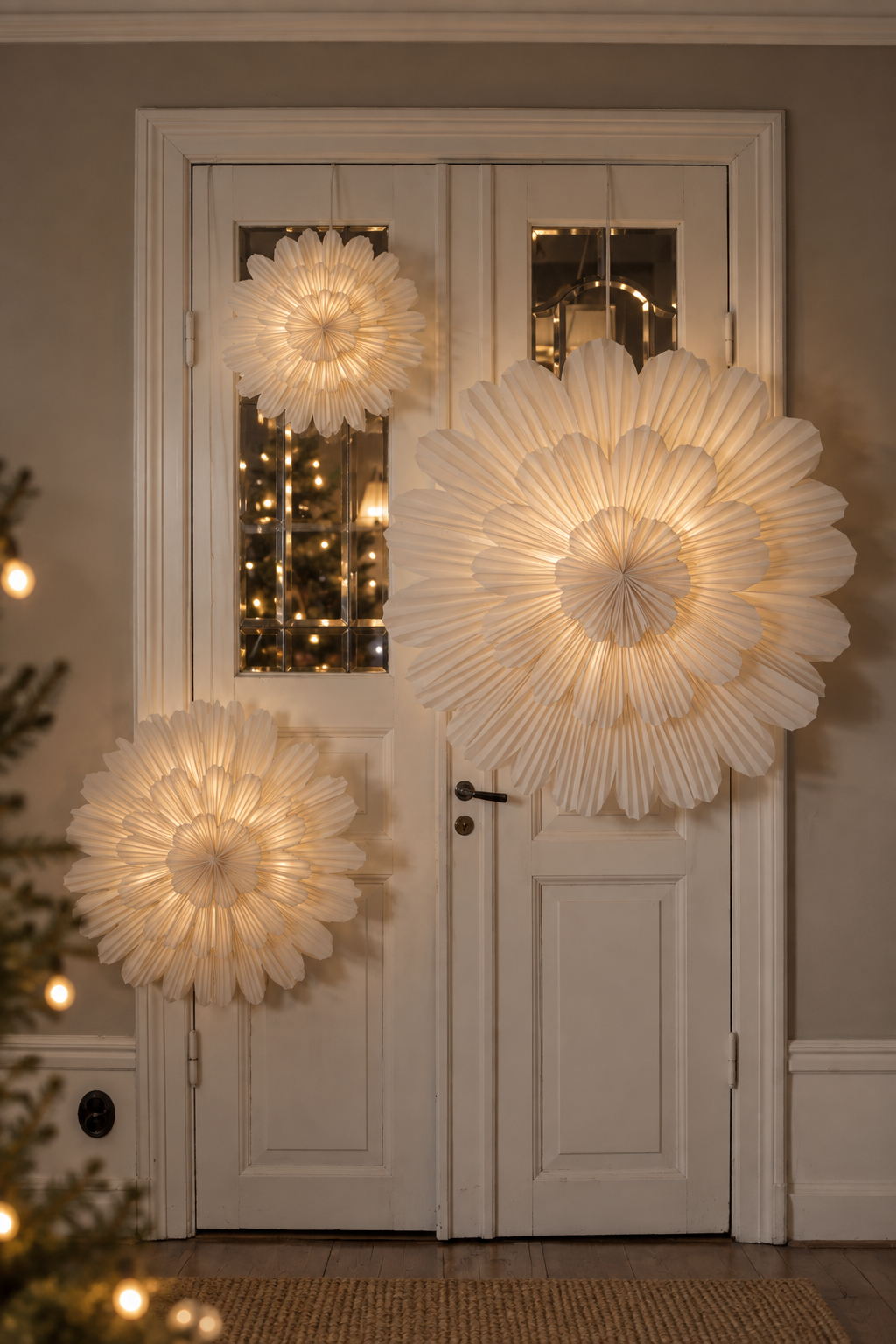 Advent star - Star - Snowflake - 44 cm - White - Watt & Veke - 3