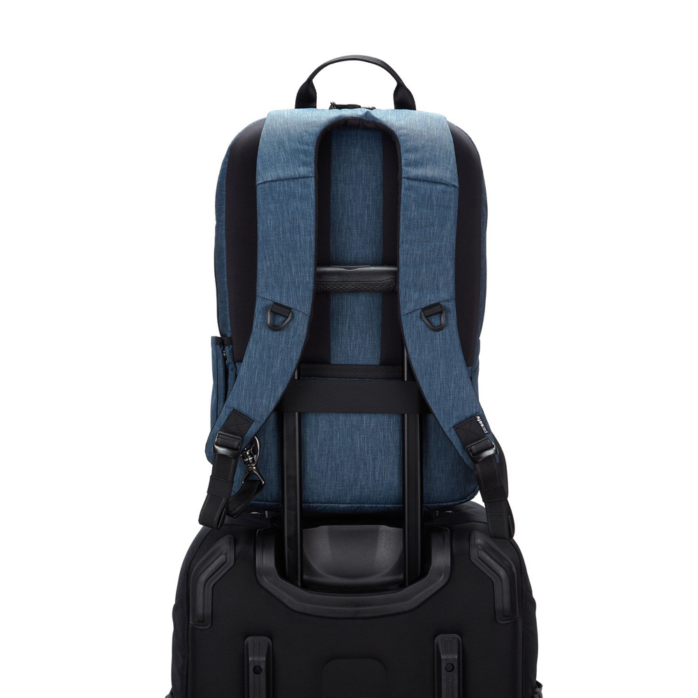 Stöldsäker ryggsäck - PACSAFE Metrosafe X 20L Recycled Backpack Dark Denim - 4