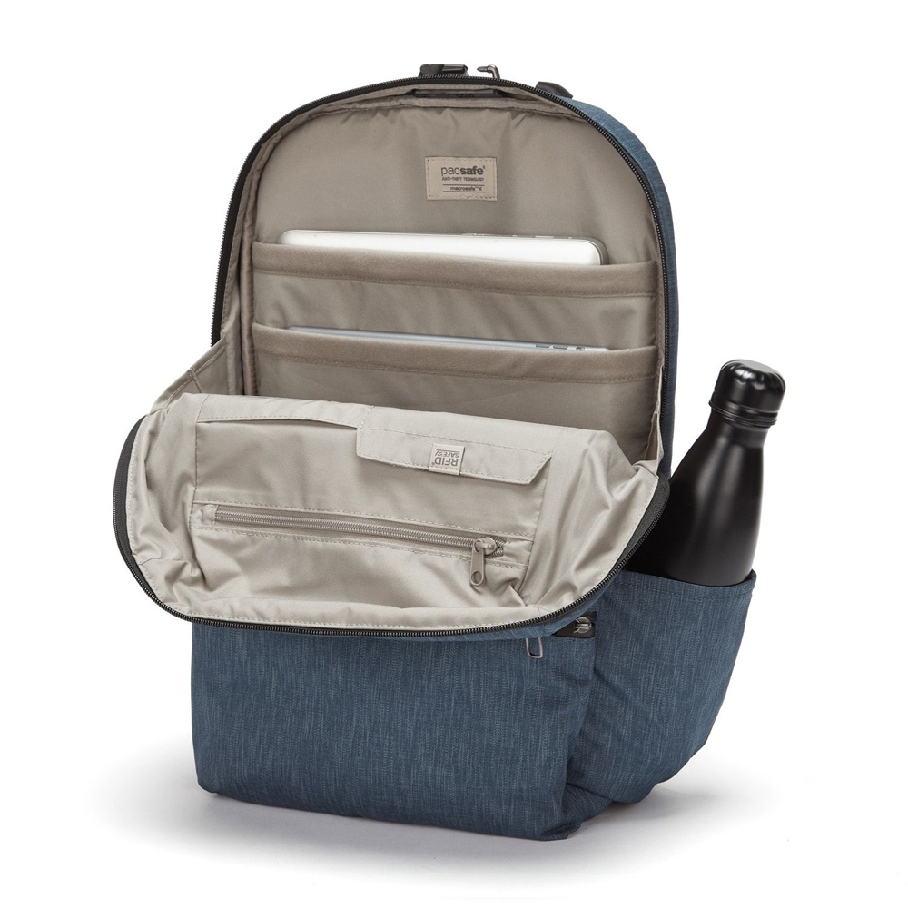 Stöldsäker ryggsäck - PACSAFE Metrosafe X 20L Recycled Backpack Dark Denim - 3
