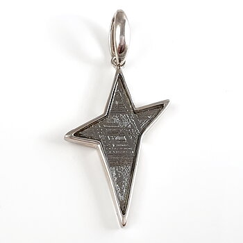 Meteorite star pendant 925-silver