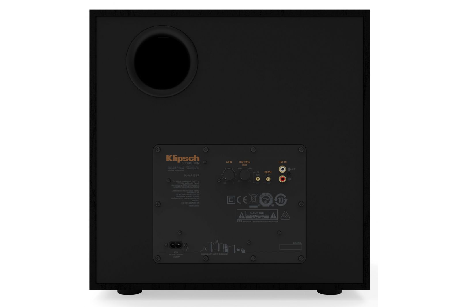 Klipsch R-121SW aktiv 12"  subwoofer svart - 5