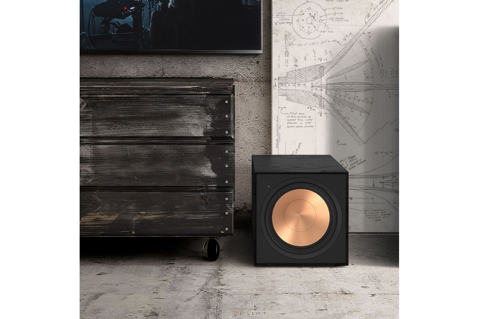 Klipsch R-121SW aktiv 12"  subwoofer svart - 7