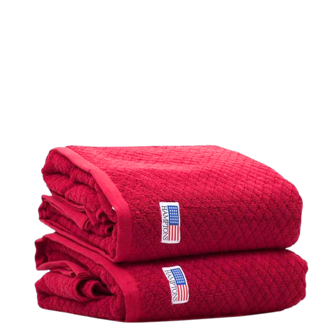 Shinnecock Handduk Röd 70x140 2-pack