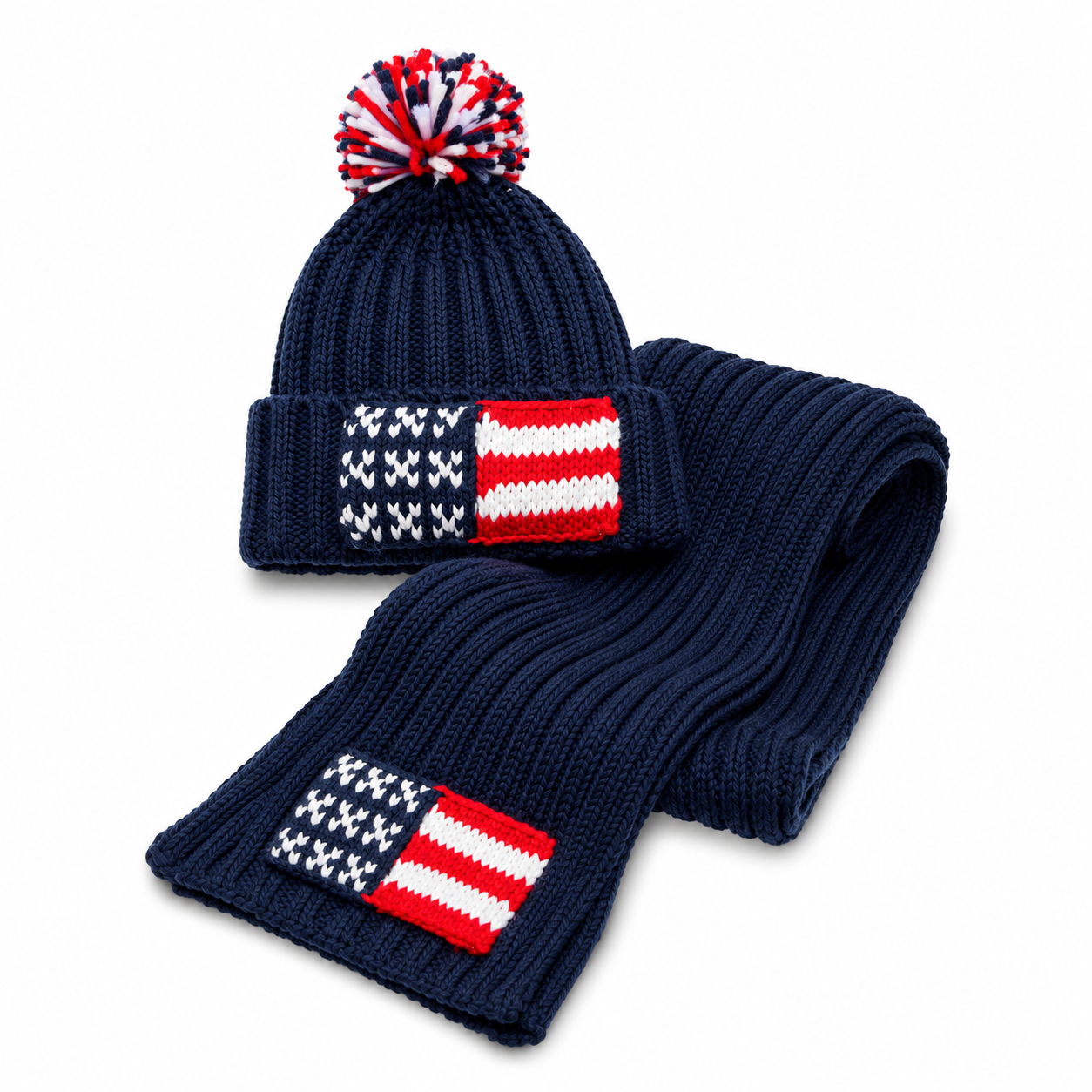 Hat & Scarf Vermont Navy