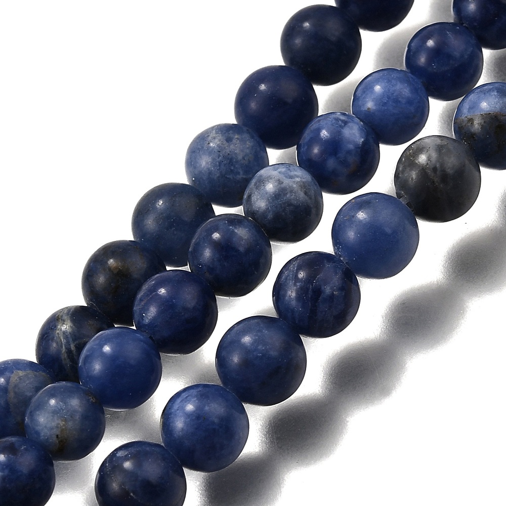 Sodalit 8 mm rund hel sträng - 4