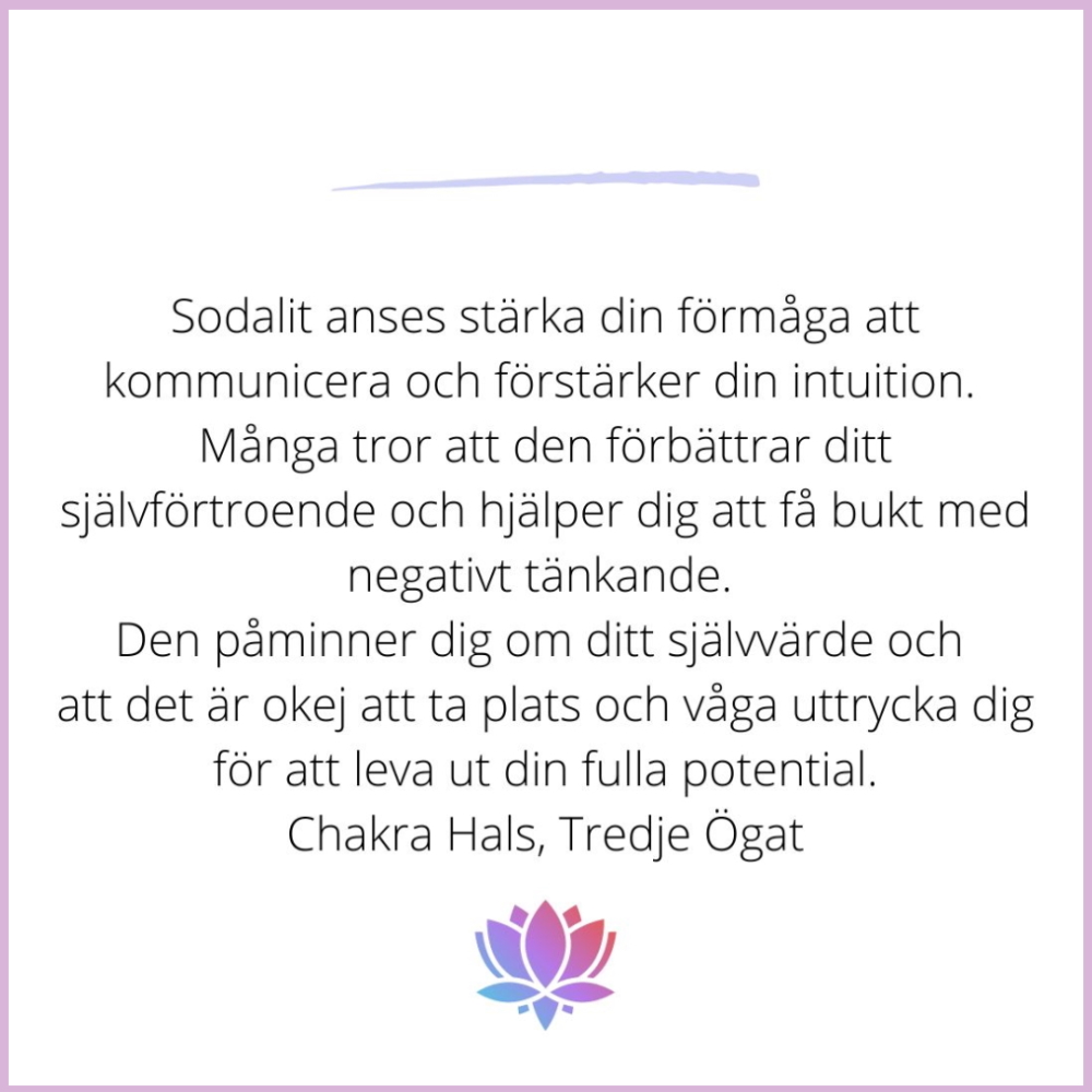 Sodalit 8 mm rund hel sträng - 2