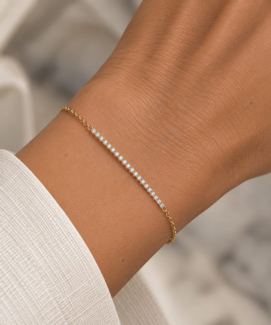 Diamand bar bracelet - 3