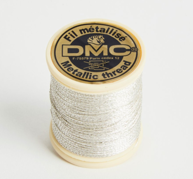 Metallictråd silver DMC 283A - 2
