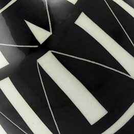Karin Björquist (Diagonal 1955) Modern Vase with Black Decor 10 cm