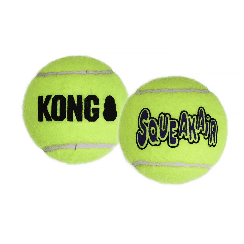 Tennisboll med pip från KONG Company hundleksak