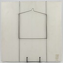 Gunvor Olin-Grönqvist (Arabia 1976) Blue Wall Plaque with Apple and Flower Motif 35 cm