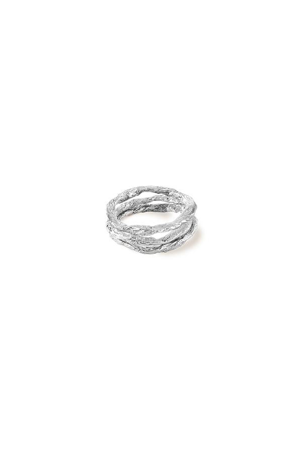 Renée Ring Triple Silver