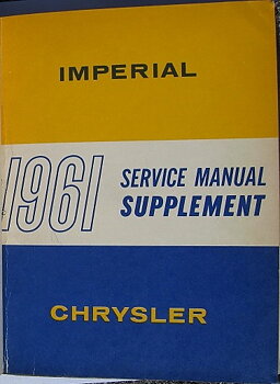 1961 Chrysler och Imperial Service Manual supplement