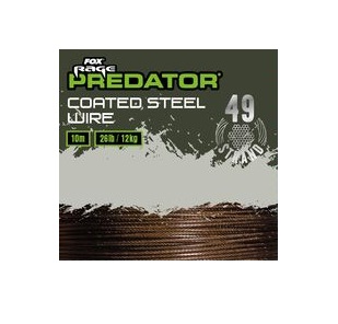 Fox Rage Predator 49-strand Coated Steel Wire 10m