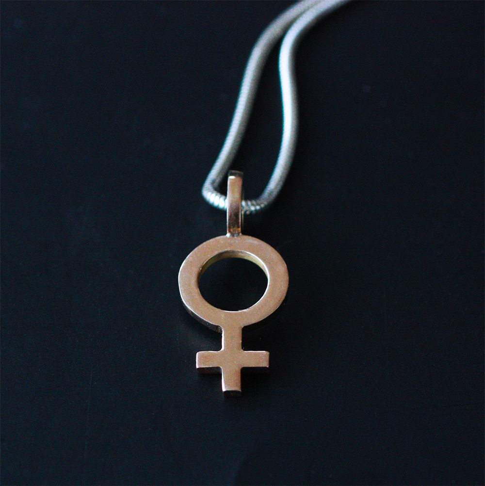 Kompass - 18 ct gold venus sign pendant - 5