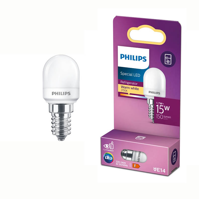 Philips Ledlampa päron 1,7W  (15W) E14 frostad