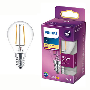 Philips Ledlampa klot 2W (25W) E14