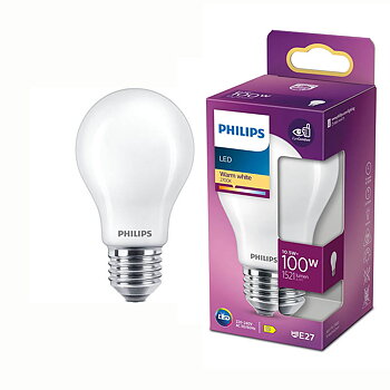 Philips Ledlampa normal 10,5W (100W) E27 frostad