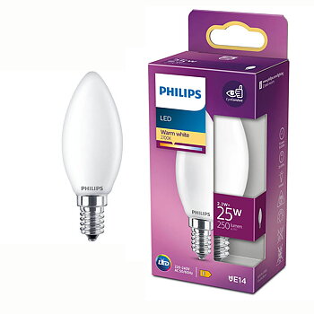 Philips Ledlampa kron 2,2W (25W) E14 frostad