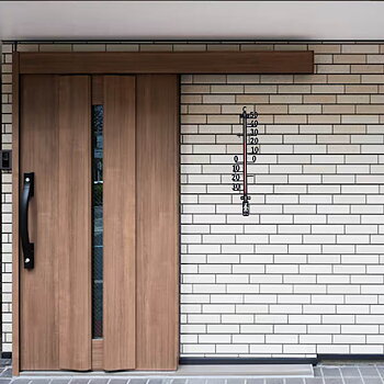 Termometer metall svart 424