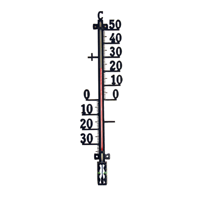 Termometer metall svart 424 - 2