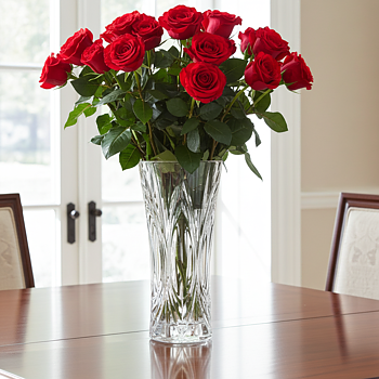 Kristallvas Höjd 24cm, bredd 11cm,  modell Chatelet 