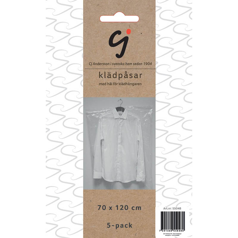 Klädpåsar 70 x 120cm, 5-pack