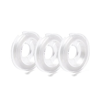 Elastisk tråd 0,8mm klar 3-pack