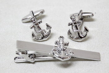 Cufflinks and Tie pin - Anchor