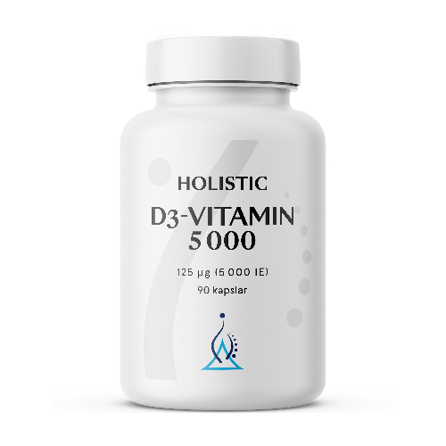 D3-vitamin 5000 IE från Holistic 90 kapslar