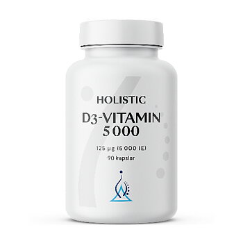 D3-vitamin 5000 IE från Holistic 90 kapslar