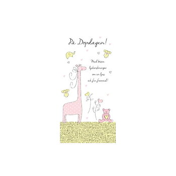 Kort På dopdagen, Rosa - Tinka