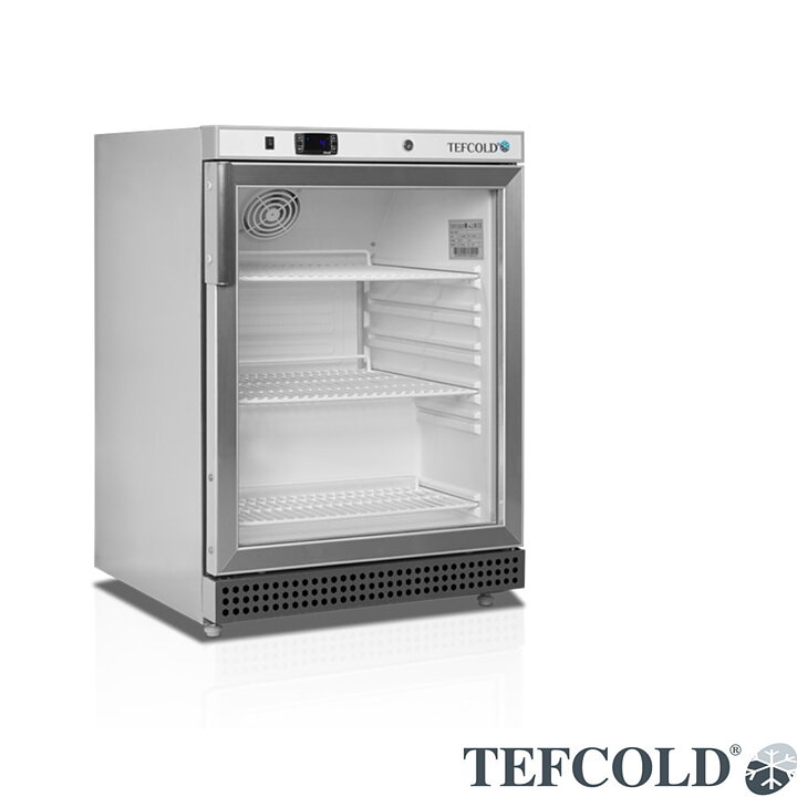 Displaykyl UR200SG, 136 liter, rostfritt stål