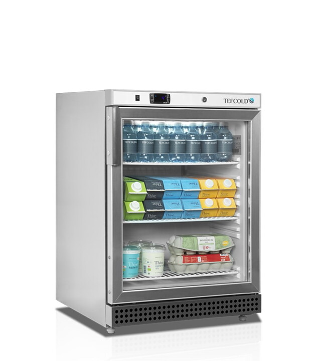 Displaykyl UR200SG, 136 liter, rostfritt stål