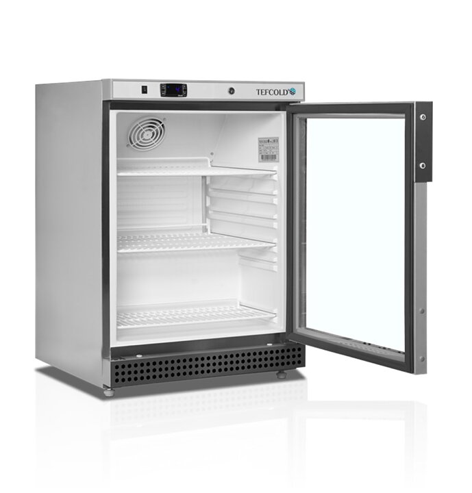 Displaykyl UR200SG, 136 liter, rostfritt stål
