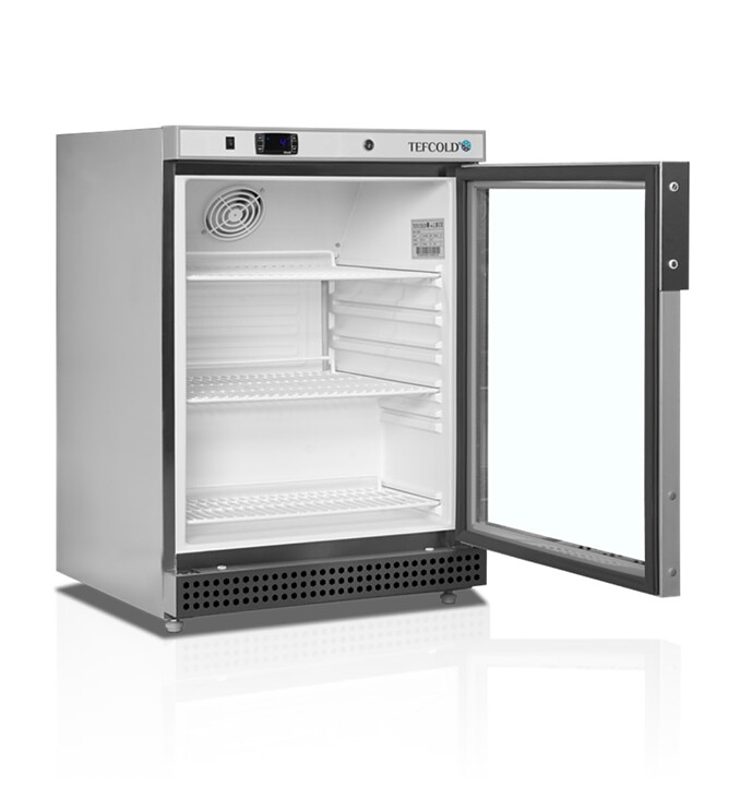Displaykyl UR200SG, 136 liter, rostfritt stål