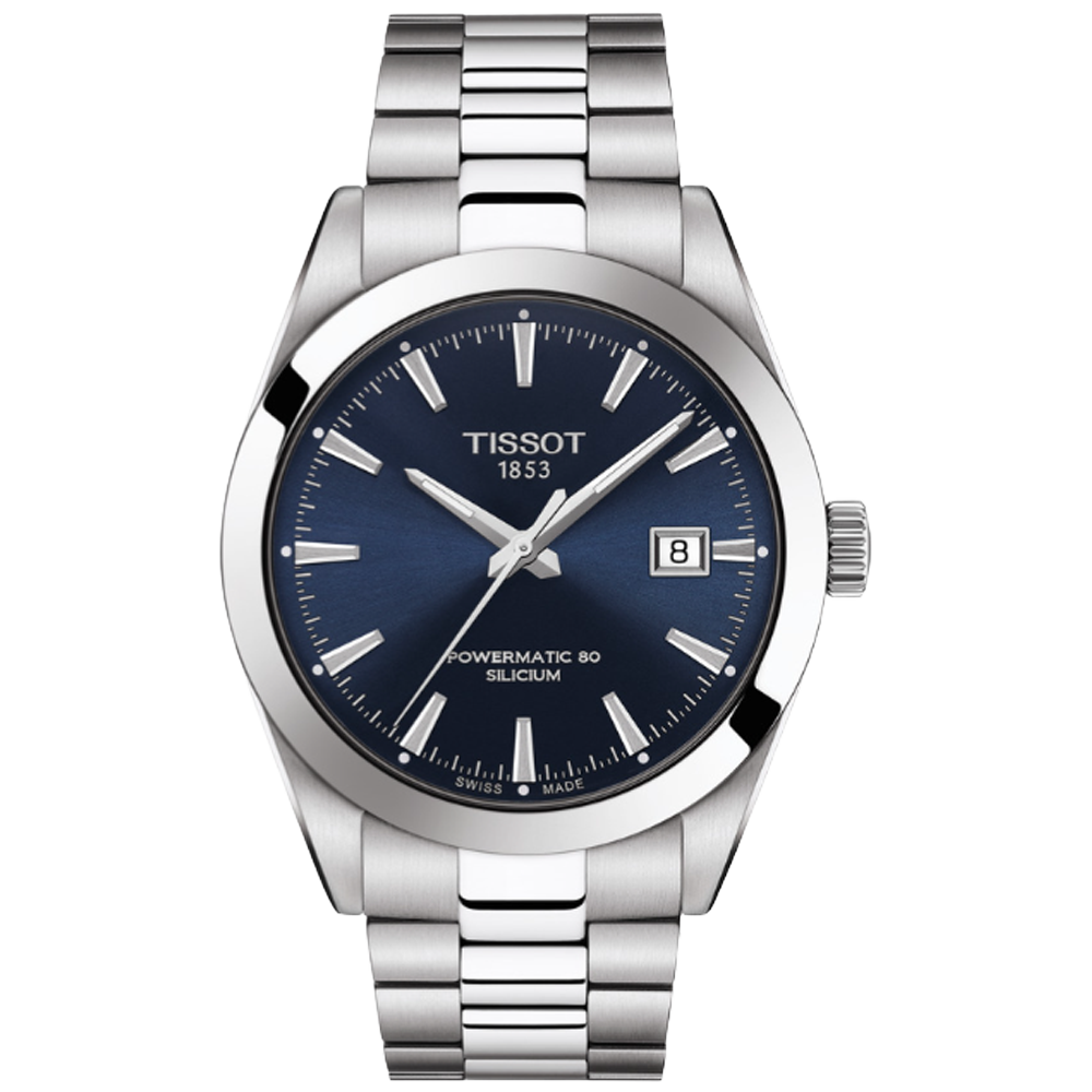 T127.407.11.041.00 Tissot Gentleman Powematic 80 Silicium 40 blå