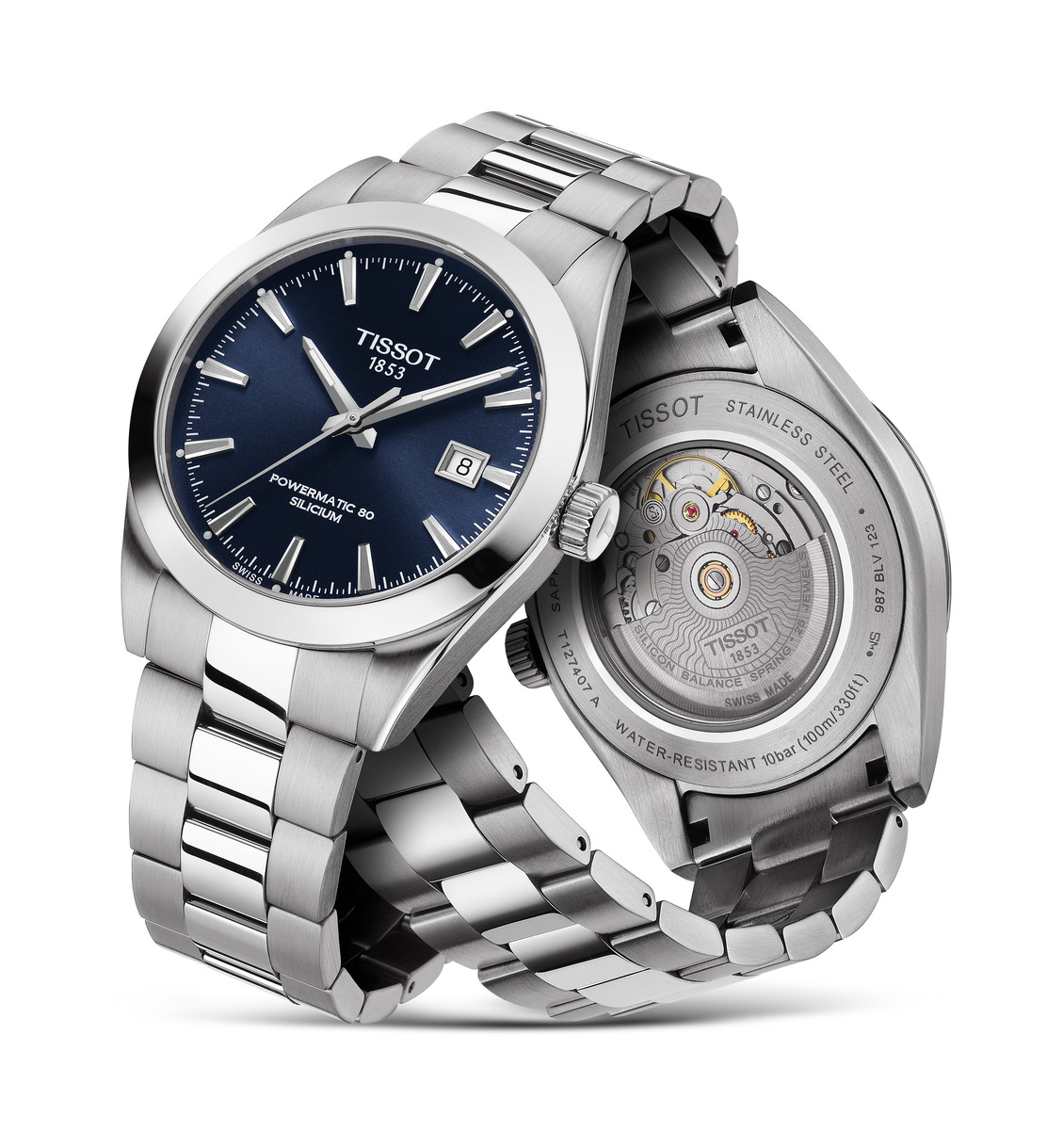 T127.407.11.041.00 Tissot Gentleman Powematic 80 Silicium 40 blå pose 2
